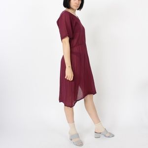 trousseau dress in Beet